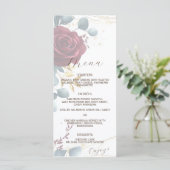 ボホエレガントレッドローズ春サマー結婚ズ メニュー (スタンド正面)