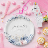 ボホエレガントワイルドフラワーの赤ちゃんシャワー ペーパープレート (パーティー)