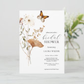 ボホエレガントワイルドフラワーズブライダルシャワー 招待状 (スタンド正面)