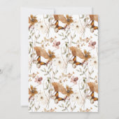 ボホエレガントワイルドフラワーズ50th誕生日パーティー 招待状 (裏面)