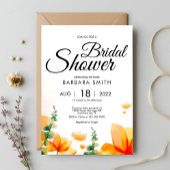 ボホエレガントワイルドフラワーフローラブライダルシャワー ポストカード