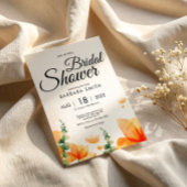 ボホエレガントワイルドフラワーフローラブライダルシャワー ポストカード