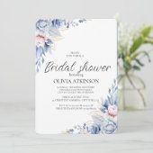 ボホエレガントワイルドフラワーブライダルシャワー 招待状 (スタンド正面)