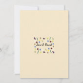 ボホエレガントワイルドフラワー救エグシェル – ザ・デイト 招待状 (裏面)