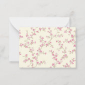 ボホエレガントワイルドフラワー文具パーソナライズされた ノートカード (裏面)