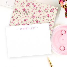 ボホエレガントワイルドフラワー文具パーソナライズされた ノートカード