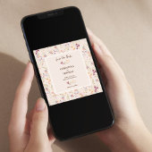 ボホエレガントワイルドフラワー日付の保存 セーブザデート