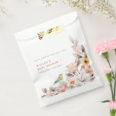 ボホエレガントワイルドフラワー素朴の赤ちゃんシャワー フェイバーバッグ (封をした状態)