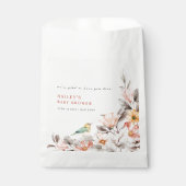 ボホエレガントワイルドフラワー素朴の赤ちゃんシャワー フェイバーバッグ (正面)