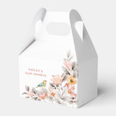 ボホエレガントワイルドフラワー素朴の赤ちゃんシャワー フェイバーボックス (正面サイド)