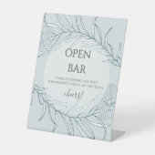 ボホエレガントワイルドフラワー結婚ズオープンバー 台座サイン (正面)