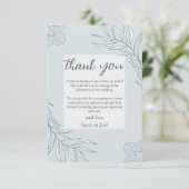 ボホエレガントワイルドフラワー結婚ズ サンキューカード (スタンド正面)