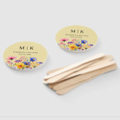 ボホエレガントワイルドフラワー結婚ズ ハンドファン (組立なし)