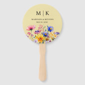 ボホエレガントワイルドフラワー結婚ズ ハンドファン (正面)