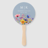 ボホエレガントワイルドフラワー結婚ズ ハンドファン (正面)