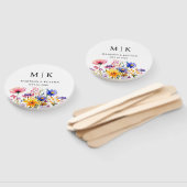 ボホエレガントワイルドフラワー結婚ズ ハンドファン (組立なし)