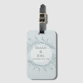 ボホエレガントワイルドフラワー結婚ズ ラゲッジタグ