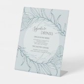 ボホエレガントワイルドフラワー結婚ズ 台座サイン (正面)