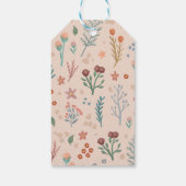 ボホエレガントワイルドフラワー結婚式の引き出物 ギフトタグ (裏面)