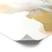 ボホエレガントワイルドフラワー赤ちゃんシャワー歓迎サイン ポスター (角)