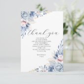 ボホエレガントワイルドフラワー赤ちゃんシャワー サンキューカード (スタンド正面)