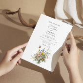 ボホエレガントワイルドフラワー開花日付を保存 セーブザデート