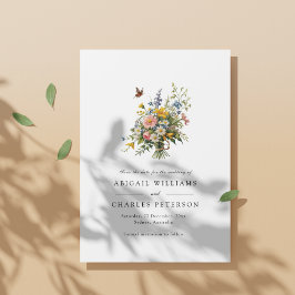 ボホエレガントワイルドフラワー開花日付を保存 セーブザデート