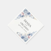 ボホエレガントワイルドフラワー スタンダードカクテルナプキン (角)