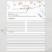 ボホエレガントワイルドフラワー | レシピカード (裏面)