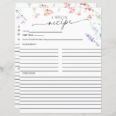 ボホエレガントワイルドフラワー | レシピカード (正面/裏面)