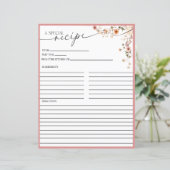 ボホエレガントワイルドフラワー | レシピカード (スタンド正面)