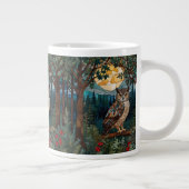 ボホエレガントー染めガラスフクロウ樹林林 ジャンボコーヒーマグカップ (右)