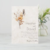 ボホエレガントー秋の野結婚花 招待状 (スタンド正面)