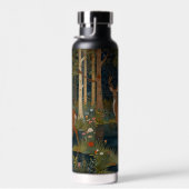 ボホエレガントー素朴なウッドランドの水彩鹿 ウォーターボトル (右面)
