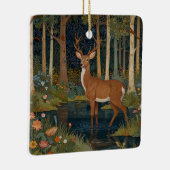 ボホエレガントー素朴なウッドランドシカ セラミックオーナメント (右)