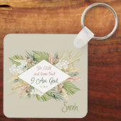 ボホエレガントー聖書の聖句'Be Still and Know' キーホルダー (裏面)