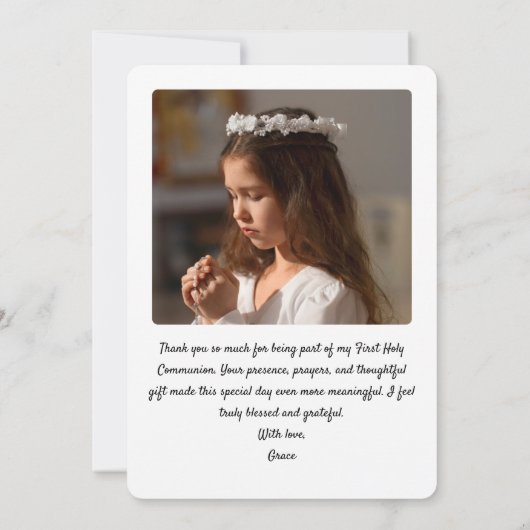 ボホエレガント初の聖餐式 サンキューカード (裏面)