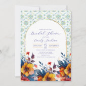 ボホエレガント地中海のフローラ 招待状 (正面)