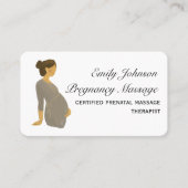 ボホエレガント妊娠出生前マッサージセラピスト 名刺 (正面)