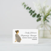 ボホエレガント妊娠出生前マッサージセラピスト 名刺 (スタンド正面)