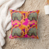 ボホエレガント抽象芸術水彩蘭絵を描香 クッション (ブランケット)