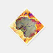 ボホエレガント抽象芸術水彩蘭絵を描香 スタンダードカクテルナプキン (角)