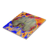 ボホエレガント抽象芸術水彩蘭絵を描香 タイル (側面)