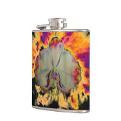 ボホエレガント抽象芸術水彩蘭絵を描香 フラスク (左)