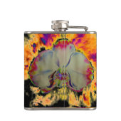 ボホエレガント抽象芸術水彩蘭絵を描香 フラスク (裏面)