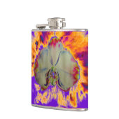 ボホエレガント抽象芸術水彩蘭絵を描香 フラスク (左)