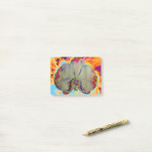 ボホエレガント抽象芸術水彩蘭絵を描香 ポストイット (デスク上)