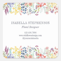 ボホエレガント水彩野カラフル花