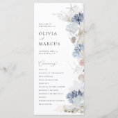 ボホエレガント海ビーチコーラルブルー結婚ズ プログラム (正面)