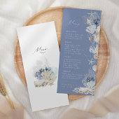 ボホエレガント海ビーチコーラルブルー結婚ズ メニュー